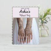 メパーソナライズされたンディ/ヘナパーティの招待状 カード (スタンド正面)