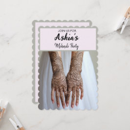 メパーソナライズされたンディ/ヘナパーティの招待状 カード