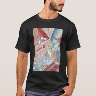 メビ失ったウスの世界のロボット Tシャツ