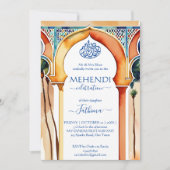 メフェンディイスラムモロッコスタイルアーチ 招待状 (正面)