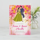 メフェンディ招待デジタルメーンディ招待状、メーンディ 招待状 (スタンド正面)