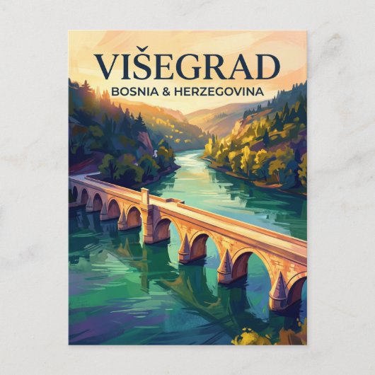 メフメド・パシャ・ソコロヴィッチ橋 ポストカード (正面)