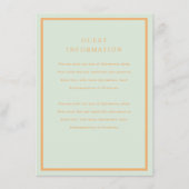 メヘンディー結婚式の挿入カード エンクロージャーカード (正面)