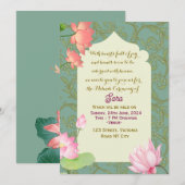 メヘンディ・セレモニーのデジタル招待状 招待状 (正面/裏面)