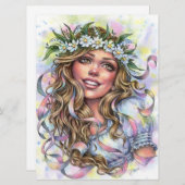 メベルタン春メイポールダンサーガールアートカード (正面/裏面)