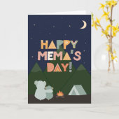 メマの母の日用カード カード (黄色い花)