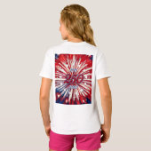 メマウの小さな爆竹！USA 250 花火 Tシャツ (裏面フル)