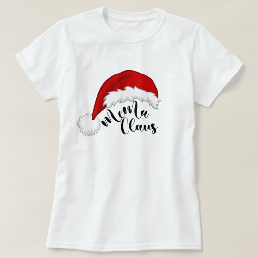 メマクロースクリスマスサンタTシャツ Tシャツ (デザイン正面)