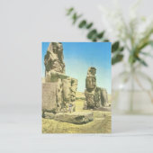 メムノンのエジプト、エジプト、コロッソのレプリカ・ヴィンテージ・イメージ。 ポストカード (スタンド正面)
