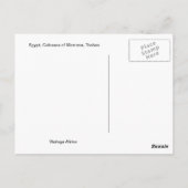 メムノンのエジプト、エジプト、コロッソのレプリカ・ヴィンテージ・イメージ。 ポストカード (裏面)