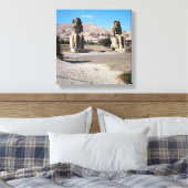 メムノンの大木、アメンホテップの像 キャンバスプリント (インサイチュ (寝室))