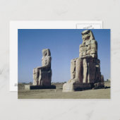 メムノンの大木、アメンホテップの像 ポストカード (正面/裏面)