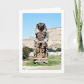 メムノンの巨像像, ルクソール, エジプト カード (正面)