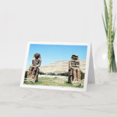 メムノン,ルクソール,エジプトの大群 カード (正面)