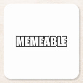 メムブル スクエアペーパーコースター (正面)