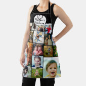 メムーのキッチン引用文かわいいグランドキッズ写真コラージュ エプロン (インサイチュ)