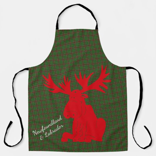 メムー得ズバイニューファンドランドのカトムシャツかわいいNFLD エプロン (正面)