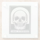 メメントモリスカルアート ガラスコースター (裏面)