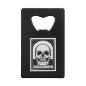 メメントモリスカルアート クレジットカード栓抜き (裏面)