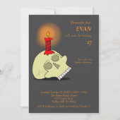 メメントモリハロウィーン誕生日 招待状 (正面)