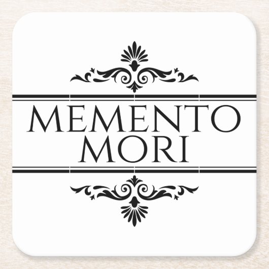 メメントモリ スクエアペーパーコースター (正面)
