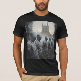 メメント・モリ・ガーデン - ゴシックウェアラブルアートTシャツ Tシャツ