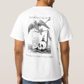 メメント・モリ ダークアカデミア Tシャツ (裏面)