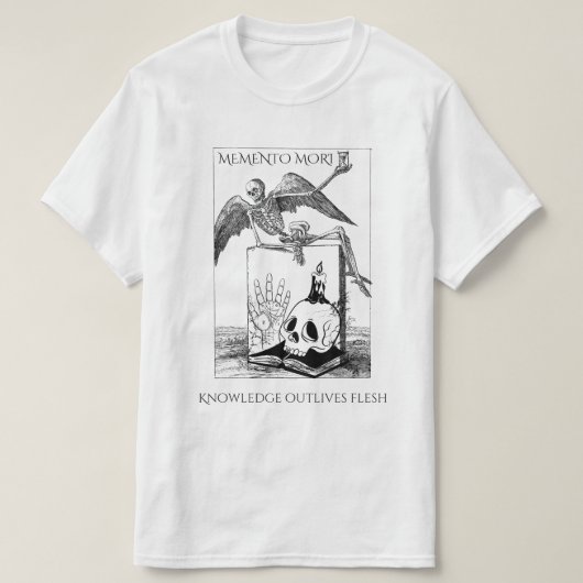 メメント・モリ ダークアカデミア Tシャツ (デザイン正面)