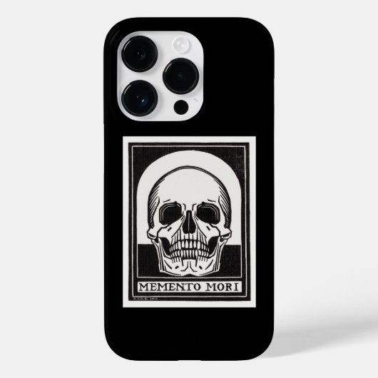 メメント・モリ ドクロ アート Case-Mate iPhoneケース (裏面)