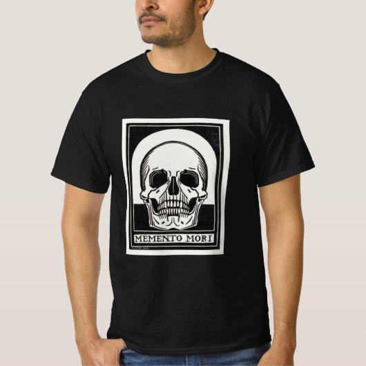 メメント・モリ - 死を思い出す Tシャツ (正面)