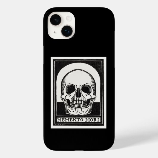 メメント・モリ 頭蓋骨アート Case-Mate iPhoneケース (裏面)
