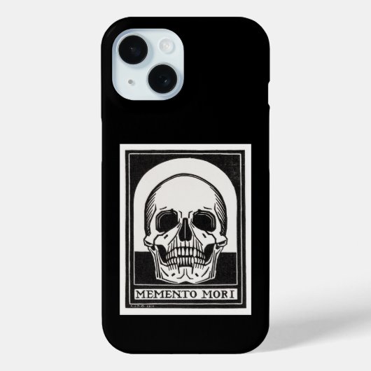メメント・モリ 頭蓋骨アート Case-Mate iPhoneケース (裏面)
