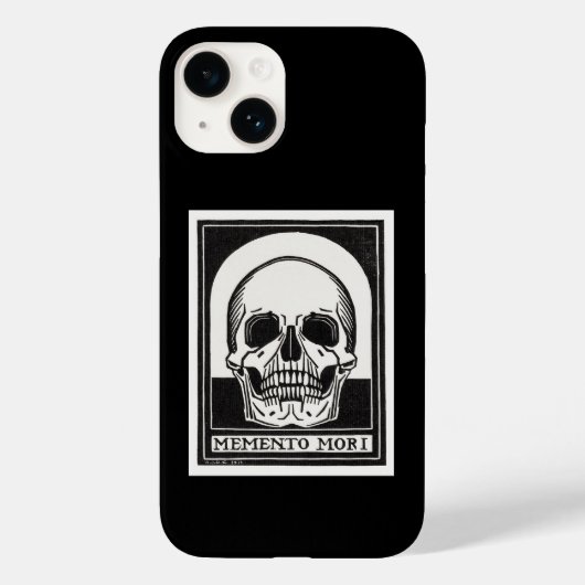メメント・モリ 頭蓋骨アート Case-Mate iPhoneケース (裏面)