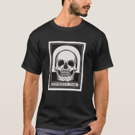 メメント・モリ 頭蓋骨アート Tシャツ