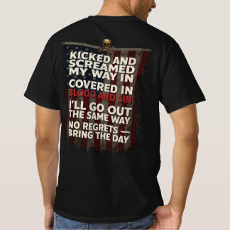 メメント・モリ US フラッグTシャツ 🪖 ヴェテランの誇り Tシャツ