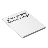 メモおもしろいユニーク帳のギフト券 ノートパッド (アングル)