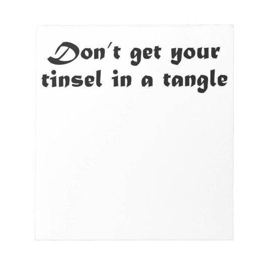 メモおもしろいユニーク帳のギフト券 ノートパッド (正面)