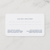 メモのめがねのEyewearの光学視野 予約カード (裏面)