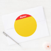 メモのシール（大） ラウンドシール (封筒)