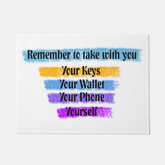 メモのドア・マット ドアマット (正面)