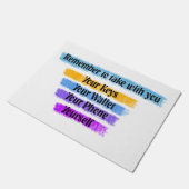 メモのドア・マット ドアマット (アングル)