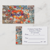 メモのビジネスサービスはApptsのハートの葉を梳きます 予約カード (正面/裏面)