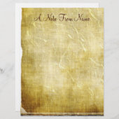 メモの差出人…古い紙レターヘッド文房具 (正面/裏面)