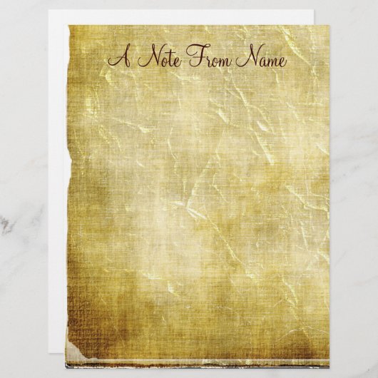 メモの差出人…古い紙レターヘッド文房具 (正面/裏面)