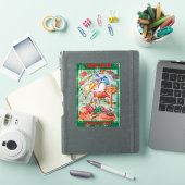 メモを取って2度チェックするサンタペンギン シール (iPadカバー)