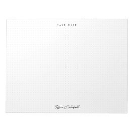 メモを取点々のあるるメモ帳 |お名前 ノートパッド