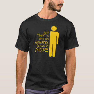 メモを必ず残す少年 Tシャツ