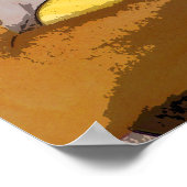 メモを通じて ポスター (角)