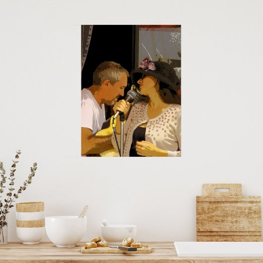 メモを通じて ポスター (キッチン)