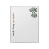 メモカスタム帳の先生パーソナライズされたメモ ノートパッド (回転)